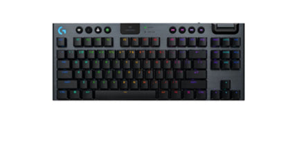 Logitech G915 X LIGHTSPEED TKL Low-Profile Wireless Gaming Keyboard (2 Year Warranty)

Take your gaming to the next level with the Logitech G915 X LIGHTSPEED TKL, the keyboard that redefines performance, style, and precision. Built for gamers who settle for nothing less than excellence, this ultra-thin, tenkeyless gaming keyboard delivers lightning-fast responsiveness and cutting-edge features in a sleek, portable design. With meticulously crafted low-profile GL mechanical switches, you'll unleash unmatched