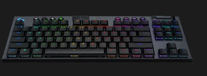 Logitech G915 X LIGHTSPEED TKL Low-Profile Wireless Gaming Keyboard (2 Year Warranty)

Take your gaming to the next level with the Logitech G915 X LIGHTSPEED TKL, the keyboard that redefines performance, style, and precision. Built for gamers who settle for nothing less than excellence, this ultra-thin, tenkeyless gaming keyboard delivers lightning-fast responsiveness and cutting-edge features in a sleek, portable design. With meticulously crafted low-profile GL mechanical switches, you'll unleash unmatched