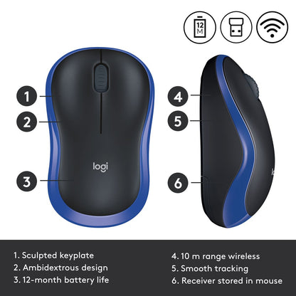 Specs &amp; Details - Logitech Mouse



- Dimensions:

Height: 99 mm

Width: 60 mm

Depth: 39 mm

Weight (with battery): 75.2 g