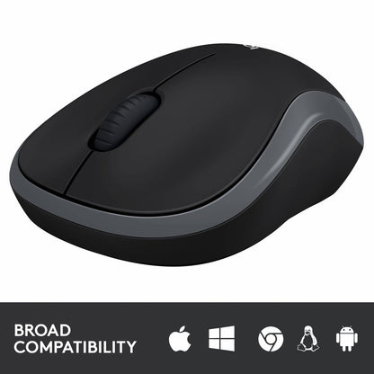 Logitech M185 Wireless Mouse, 2.4GHz with USB Mini Receiver (2 Year Warranty, Parallel Import) Grey
- Technical Specifications:

Sensor Technology: Smooth optical tracking

DPI (Min/Max): 1000



- Buttons &amp; Scrolling:

Number of Buttons: 3 (Left/Right-click, Middle click)

Scrolling: Line-by-line scrolling

Scroll Wheel: Yes, 2D, mechanical



- Battery Life &amp; Power:

Battery Life: Up to 12 months

Battery Type: 1 x AA (included)

Power Switch: Yes, On/Off switch