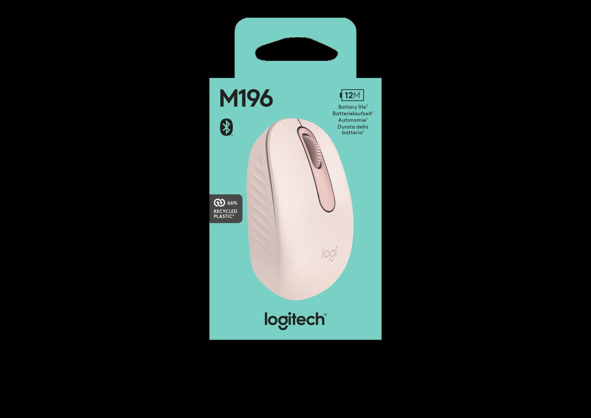 Logitech M196 Bluetooth Mouse With 1000 DPI Tracking (2 Year Warranty)
Meet M196, the reliable Bluetooth mouse that frees up your workspace, connects in seconds, and is durably made with recycled plastic. The compact, contoured shape design and 12 months of battery life6Battery life varies with use conditions., let you focus on what you do best.