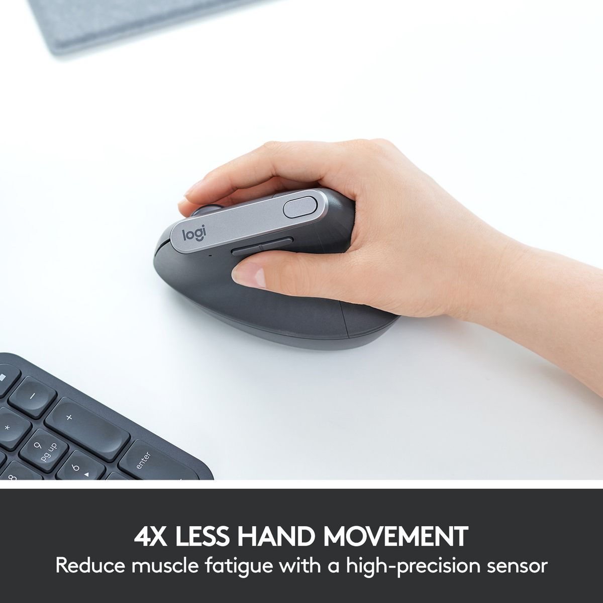 Logitech MX Vertical Advanced Ergonomic Wireless Mouse Grey (2 Year Warranty, Parallel Import)