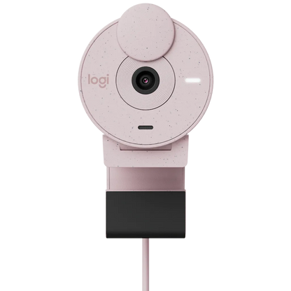 Logitech(R) Brio 300 Full HD Webcam - Rose (2 Year Warranty)

Enhance your video calls, online meetings, and content creation with the Logitech(R) Brio 300 Full HD Webcam, designed to deliver crisp, high-quality video and reliable performance. With Full HD 1080p resolution at 30fps, your image comes through clear and natural, providing professional-quality video for work or personal use. The autofocus lens keeps you sharp and in focus even when moving, while RightLight(TM) 2 technology automatically adjusts