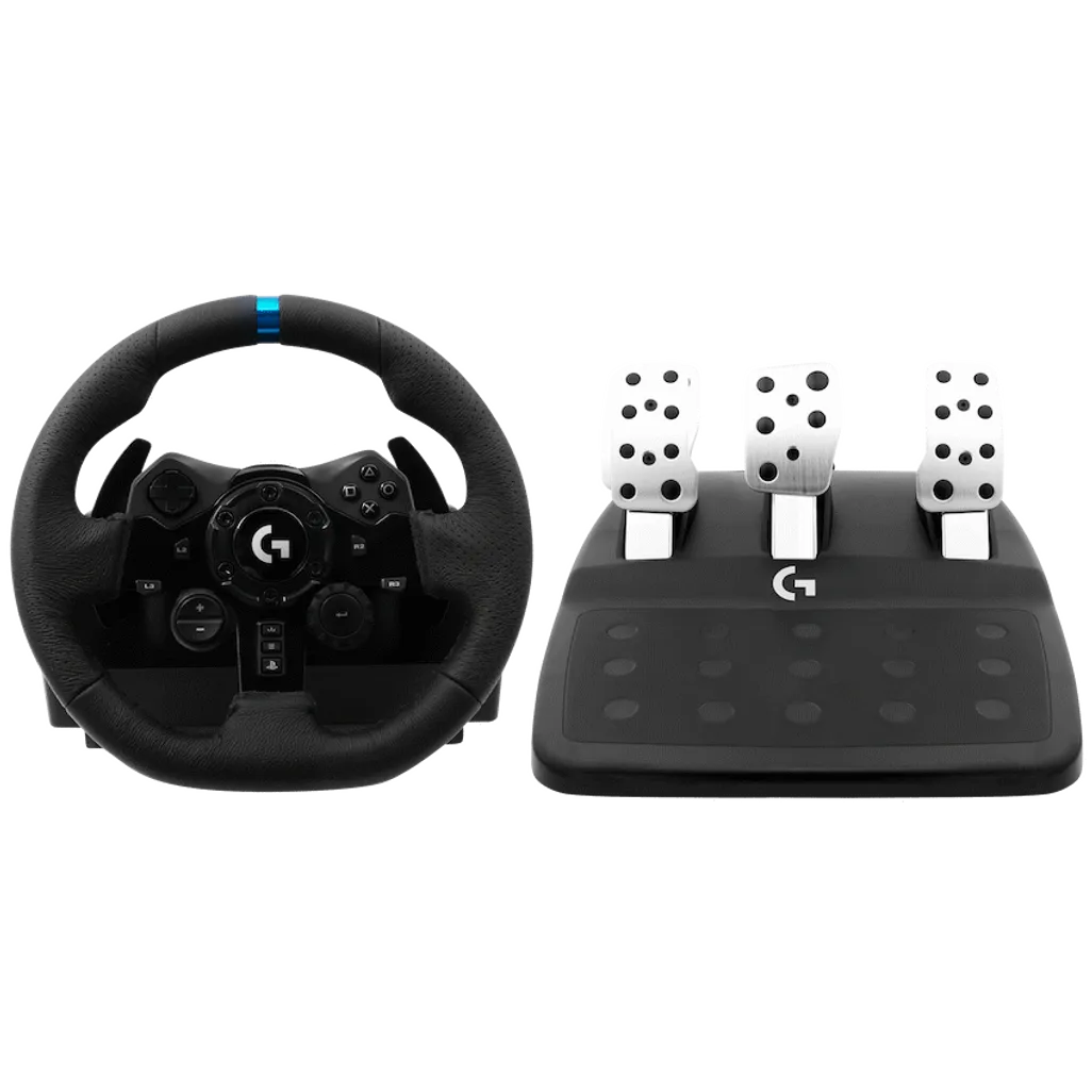 Logitech(R) G923 Trueforce Racing Wheel and Pedals for PS / PC Force Feedback, Dual Clutch, Xbox (2 Year Warranty)

TrueForce Racing Wheel for Ultimate Sim Racing Performance, Precision, and Immersive Control

Logitech G923 is a high-performance racing wheel that revolutionises the eracing experience. Re-engineered to support a game-changing feedback system, G923 features TRUEFORCE, next-generation force feedback that dials into game engines to deliver higher fidelity realism. Feel the pistons pumping, the 