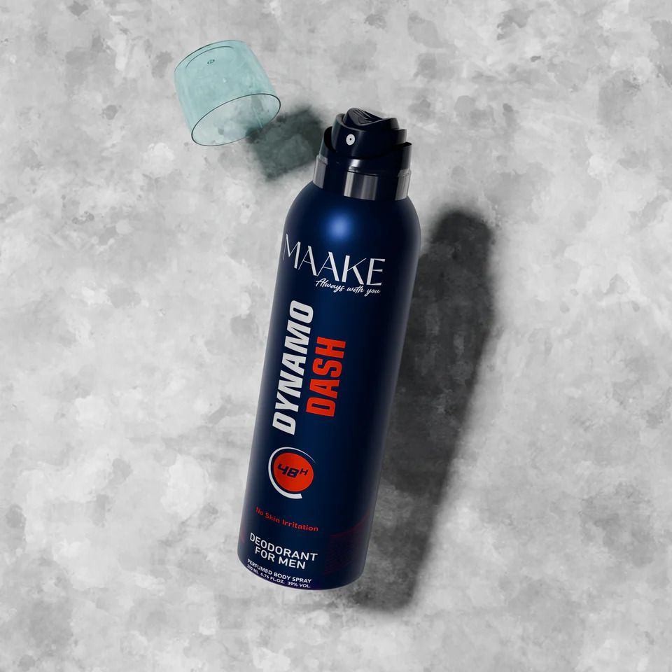 MAAKE Dynamo Dash Deodorant Spray for Men 200ml Can Perfumed Body Spray

Dynamo ? More like dynamite. Apply if you are looking for some explosive energy. It's important to take care of how you smell because that's your identity, and in a busy world, there's no better companion that MAAKE.
