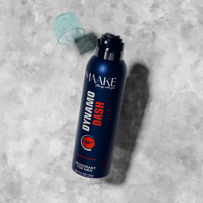 MAAKE Dynamo Dash Deodorant Spray for Men 200ml Can Perfumed Body Spray

Dynamo ? More like dynamite. Apply if you are looking for some explosive energy. It's important to take care of how you smell because that's your identity, and in a busy world, there's no better companion that MAAKE.