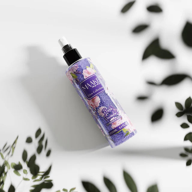 MAAKE Fresh Lavender Shimmer Mist 250ml Bottle

Shine with MAAKE’s luxurious long-lasting body mist, infused with shimmer particles for that extra shine. An irresistible fragrance with a touch of GLAMOUR for your skin.

Instructions: Shake before use and lightly spray on the skin. Smudge with fingers as desired. Suitable for daily use.

Caution: For external use only. Avoid contact with eyes. If eye contact occurs, rinse well with water. Keep out of the reach of children. Store in a cool, dry place