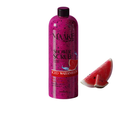 Our Glowing Shower Gel scrub is exactly what it sounds! A scrub for a delightful foamy bath, enriched with Watermelon extract, vitamin E, and pumice stone exfoliating particles that gently cleanse and exfoliate the skin, removing impurities and dead cells, leaving your skin soft, lightly fragranced and with a subtle glow!

Results in smoothened skin. Non-abrasive.

Instructions:&nbsp;Apply a generous amount and massage onto wet skin, bring up to a lather, scrub, then rinse off. Suitable for daily use; if yo