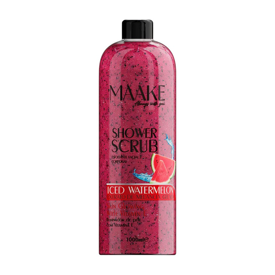 Our Glowing Shower Gel scrub is exactly what it sounds! A scrub for a delightful foamy bath, enriched with Watermelon extract, vitamin E, and pumice stone exfoliating particles that gently cleanse and exfoliate the skin, removing impurities and dead cells, leaving your skin soft, lightly fragranced and with a subtle glow!

Results in smoothened skin. Non-abrasive.

Instructions:&nbsp;Apply a generous amount and massage onto wet skin, bring up to a lather, scrub, then rinse off. Suitable for daily use; if yo