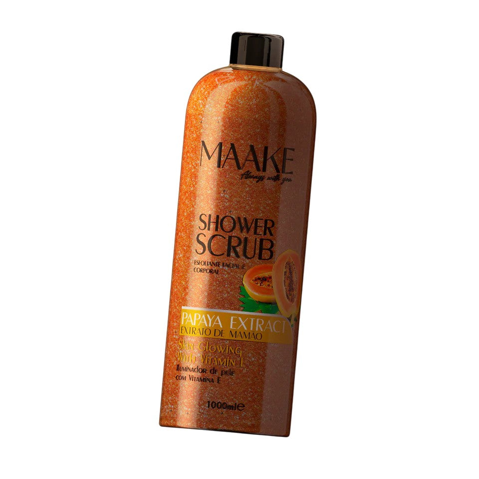 Our Glowing Shower Gel scrub is exactly what it sounds! A scrub for a delightful foamy bath, enriched with Papaya extract, vitamin E, and pumice stone exfoliating particles that gently cleanse and exfoliate the skin, removing impurities and dead cells, leaving your skin soft, lightly fragranced and with a subtle glow!

Results in smoothened skin. Non-abrasive.

Instructions:&nbsp;Apply a generous amount and massage onto wet skin, bring up to a lather, scrub, then rinse off. Suitable for daily use; if you ha