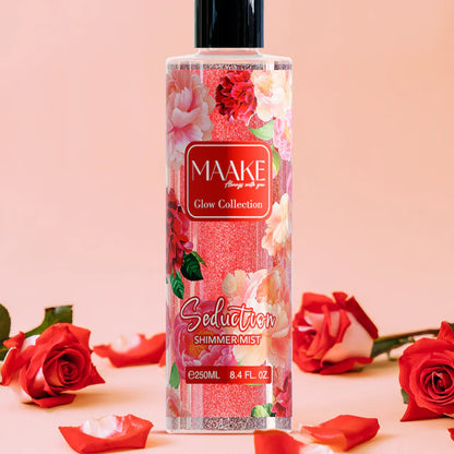 MAAKE Seduction Shimmer Mist 250ml Bottle

Shine with MAAKE’s luxurious long-lasting body mist, infused with shimmer particles for that extra shine. An irresistible fragrance with a touch of GLAMOUR for your skin.

Instructions: Shake before use and lightly spray on the skin. Smudge with fingers as desired. Suitable for daily use.

Caution: For external use only. Avoid contact with eyes. If eye contact occurs, rinse well with water. Keep out of the reach of children. Store in a cool, dry place.