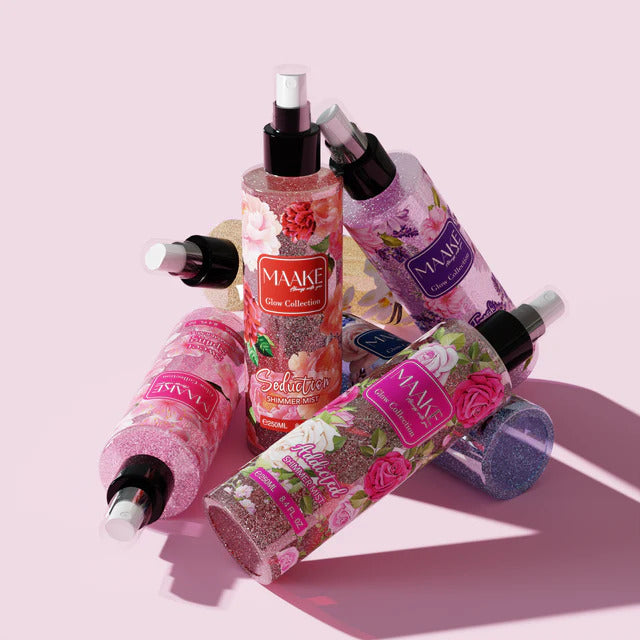 MAAKE Sweet Spring Shimmer Mist 250ml Bottle

Shine with MAAKE’s luxurious long-lasting body mist, infused with shimmer particles for that extra shine. An irresistible fragrance with a touch of GLAMOUR for your skin.

Instructions: Shake before use and lightly spray on the skin. Smudge with fingers as desired. Suitable for daily use.

Caution: For external use only. Avoid contact with eyes. If eye contact occurs, rinse well with water. Keep out of the reach of children. Store in a cool, dry place.
