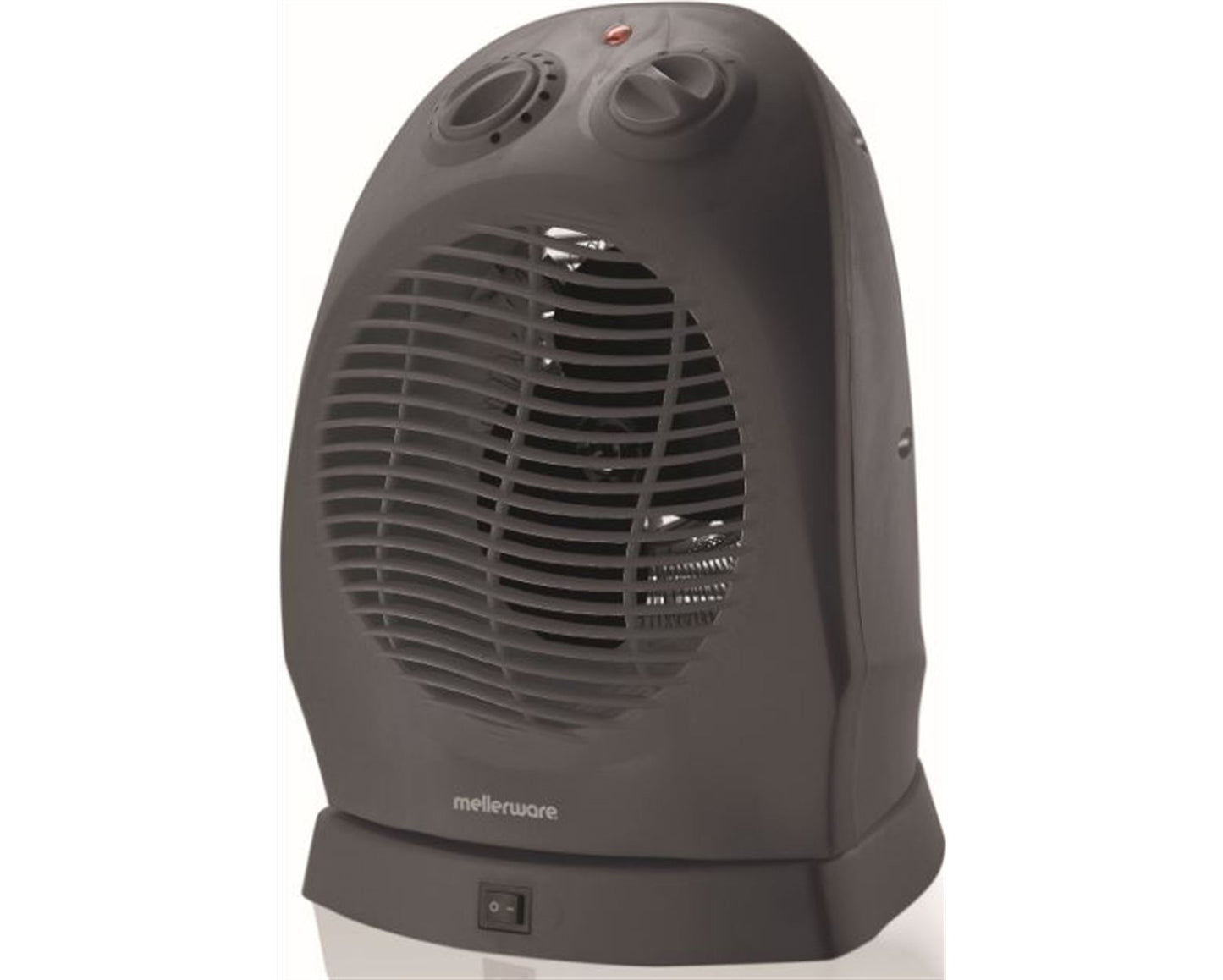 Mellerware Heater Oscilating Floor Fan Plastic Graphite 2Heat Settings 2000W "Solar"