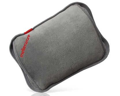 Mellerware Hot Water Bottle Rechargeable Grey

Fight the frosty weather with the Mellerware rechargeable hot water bottle, a powerful rechargeable water bottle which heats in just 15 minutes. It is convenient to use with its hand pouch and faux fur covering and the rechargeable hot water bottle is portable and permanently sealed. It is equipped with a double thermostat for added safety which means no scalding or refilling.