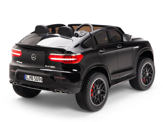Mercedes Benz 2 seater GLC63s Kids Ride on Car With Rubber Wheels 12v Black