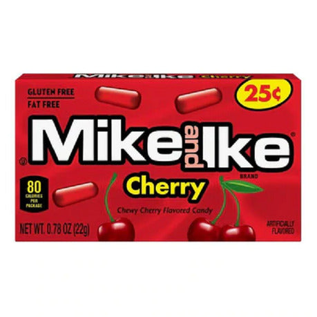 Mike and Ikes Cherry Flavored Chewy Sweets Snack 22g
