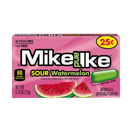 Mike and Ikes Sour Watermelon Mini Box 22g Packs