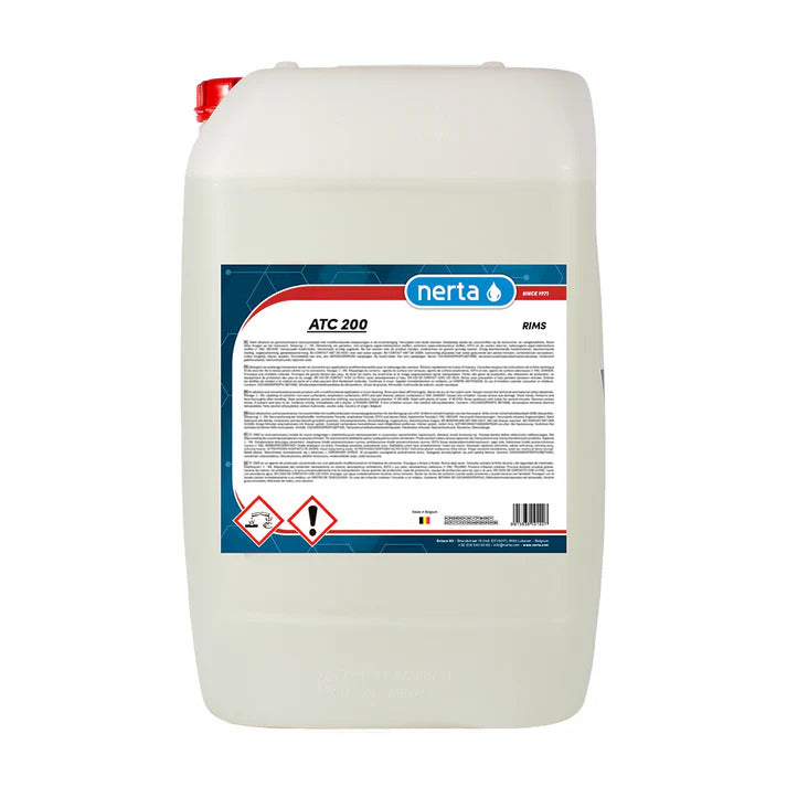 Nerta ATC 200 is a powerful, multi-purpose acid detergent formulated with ammonium bifluoride and organic acids, designed for a wide range of cleaning applications. It delivers exceptional results on aluminium parts, rims, truck and car fittings, tankers, diesel tanks, and other external surfaces. Its advanced formula also effectively removes rust, scale, and iron buildup.

Just 10% ATC-200 + 90% water = incredible results!&nbsp;

The video below showcases ATC-200 at just a 10% dilution — that’s 10% ATC-200