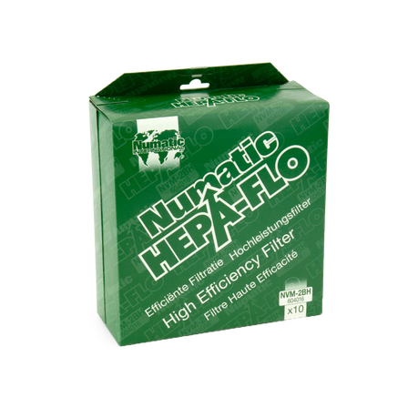 Numatic 2BH HepaFlo Filter Bags (Pack of 10)

HepaFlo Filter Bags maximize capacity and airflow, delivering peak suction performance. 3-Layers of material increase filtration, meaning what goes in, stays in and their innovative self-seal tab locks all the dust in the bag, so you can empty with no dust and no mess.