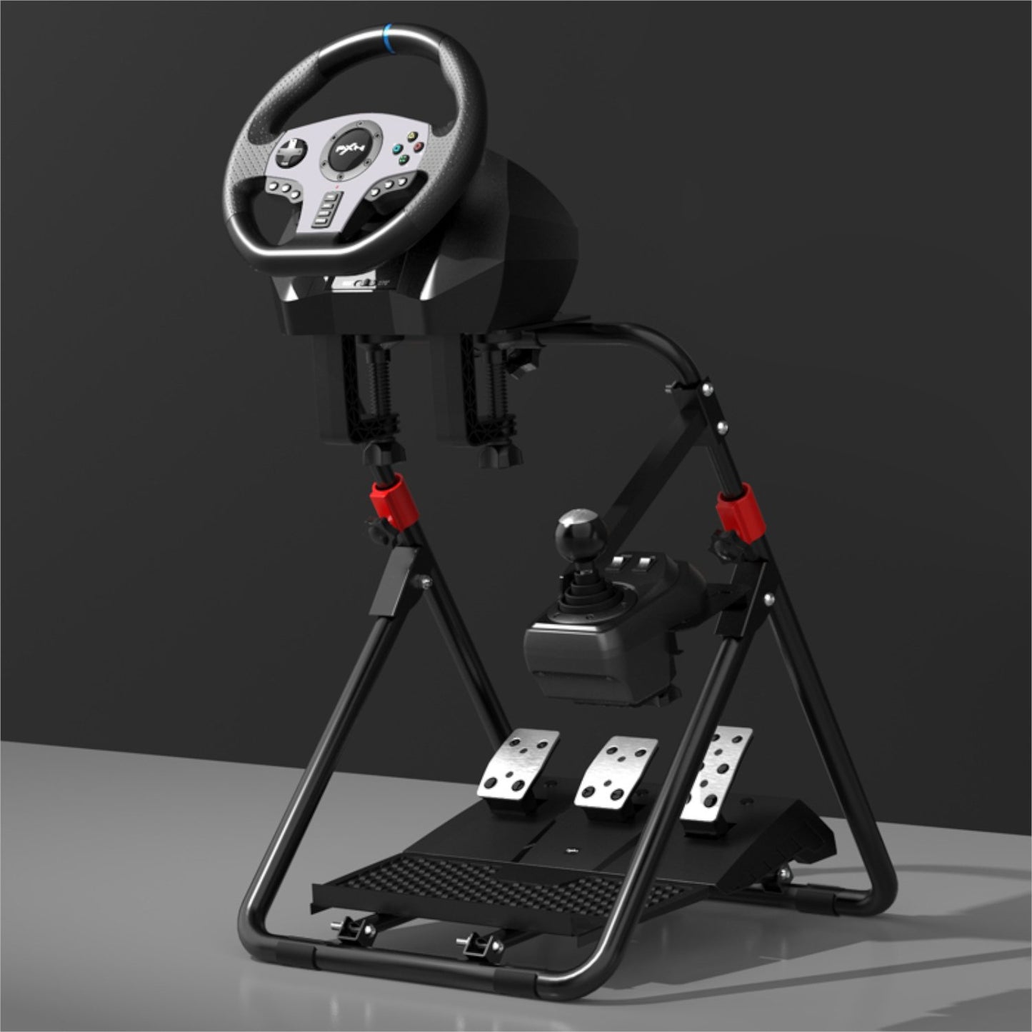 PXN A9 Gaming Steering Wheel Stand Foldable Adjustable Racing Simulator Wheel Stand - HeadsUp-SA