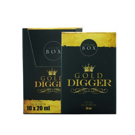 Perfume Box Gold Digger For Her Perfume Pocket size Box of 10