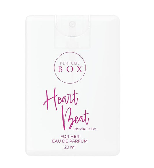Perfume Box Heart Beat For Her – Pocket 20ml Eau De Parfum Set of 3

Experience the luxurious charm of Heart Beat For Her, a pocket-sized Eau De Parfum set of 3 designed for women who love floral, fruity, and gourmand scents. Inspired by high-end designer fragrances, Heart Beat offers a captivating blend of sweet, tropical, and feminine notes, perfect for everyday wear or special occasions.
