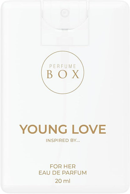 Perfume Box Young Love For Her – Pocket 20ml Eau De Parfum Set of 3

Discover the charm of Young Love For Her, a pocket-sized Eau De Parfum set of 3 inspired by Coco Mademoiselle by Chanel. This chic and modern fragrance captures the thrill of new beginnings, blending fresh, floral, and warm notes for a confident and playful scent.