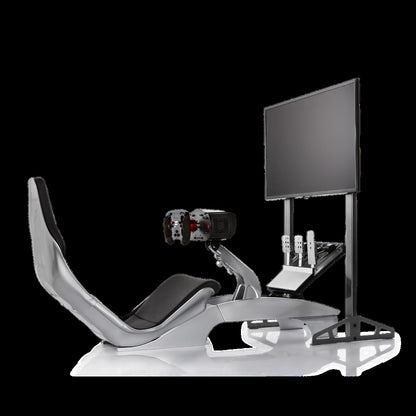 Playseat TV Stand - PRO

So let's say you're in-the-zone, feeling the force feedback strong. The steering wheel is shaking to bits. Your TV is quaking too. Wrong. Prevent this. Stay super-focused with the Playseat TV Stand XL - Single. The stand's fully adjustable so you can tailor your sim racing rig to make sure it feels like you're actually IN the winning car. Maybe put the TV or monitor really close for total immersion? Or do you want to keep it at a distance? Your call.
