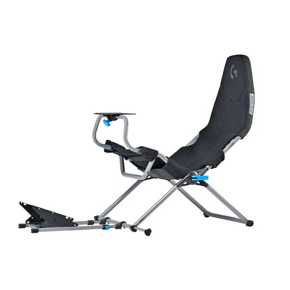 Playseat Challenge X - Logitech G Edition Gaming Chair/Frame

Fully Adjustable Racing Positions: Enjoy the perfect balance between comfort and stability with the 6 seating positions of X-Adapt. Fine-tune positions of pedals and wheel to replicate the feeling of being in a car. Stay Cool, Comfortable And Focused: Race in comfort with breathable ActiFit material. Its body-conforming design with adjustable rigidity offers superior support. Stay cool during long races with heat dissipation.