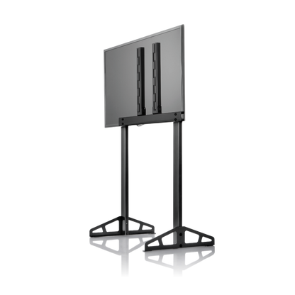 Playseat TV Stand - PRO

So let's say you're in-the-zone, feeling the force feedback strong. The steering wheel is shaking to bits. Your TV is quaking too. Wrong. Prevent this. Stay super-focused with the Playseat TV Stand XL - Single. The stand's fully adjustable so you can tailor your sim racing rig to make sure it feels like you're actually IN the winning car. Maybe put the TV or monitor really close for total immersion? Or do you want to keep it at a distance? Your call.