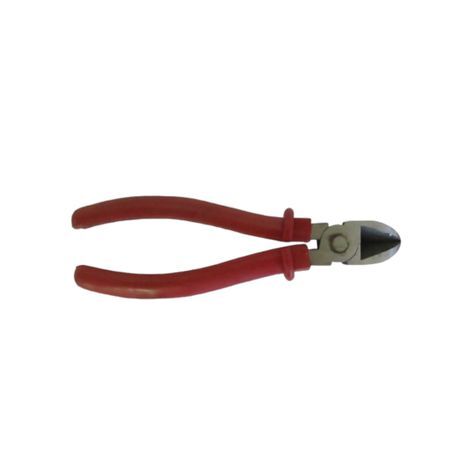 Plier Side Cutter (175mm )

Design: The plier side cutter has a dual-pivoted design with sharp-edged cutting blades at the sides of the jaws. This design allows for a shearing action when the handles are squeezed together.
