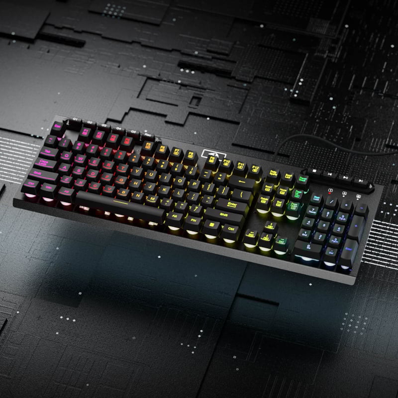 REDRAGON ADITYA Membrane Keyboard – Black.