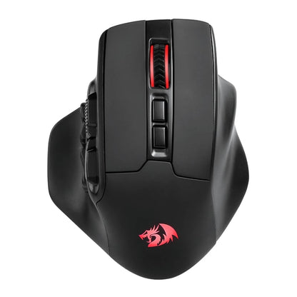 REDRAGON Aatrox Wireless 6200DP RGB MMO Gaming Mouse – Black.