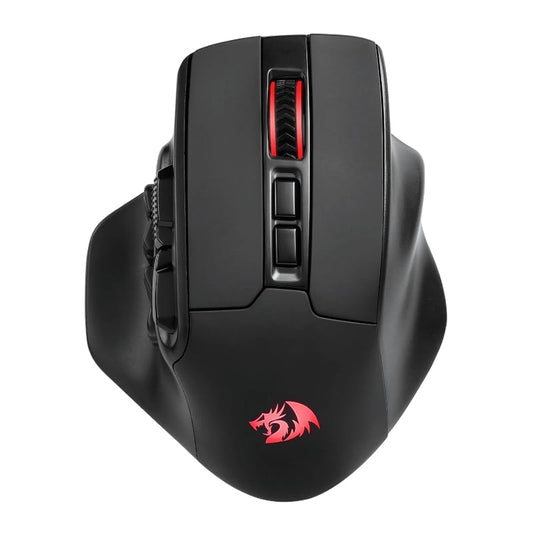 REDRAGON Aatrox Wireless 6200DP RGB MMO Gaming Mouse – Black.