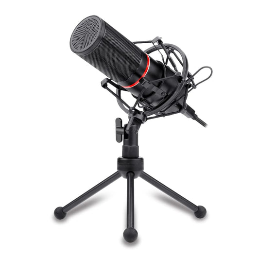REDRAGON BLAZAR Cardioid USB Gaming Mic and Tripod – Black.