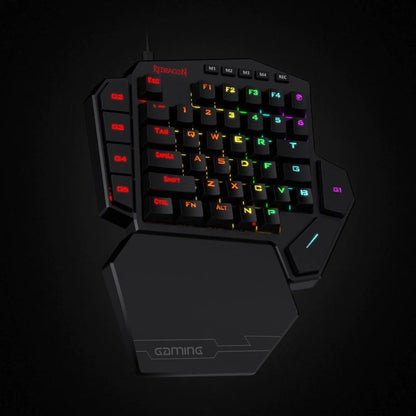 REDRAGON Diti Elite Pro One-Handed RGB Wireless Mechanical Gaming Keyboard – Black.