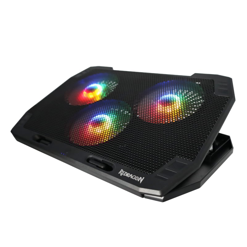 REDRAGON Dual USB 3 Fan RGB Gaming Notebook Stand.