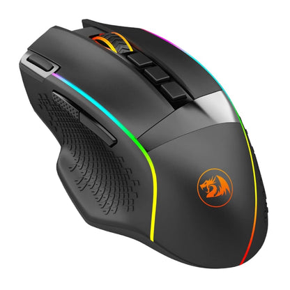 REDRAGON Enlightment 19000DPI RGB Wireless Gaming Mouse – Black.