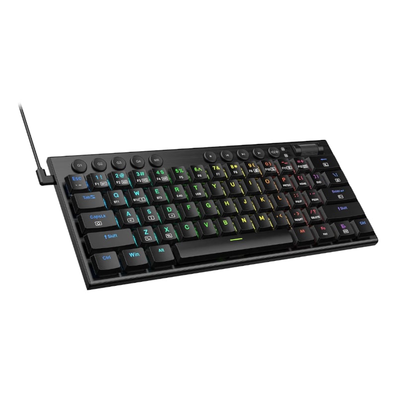 REDRAGON Horus Mini 61Key Red Switch RGB Low Profile Gaming Mechanical Keyboard.