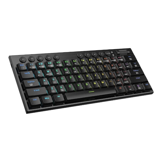 REDRAGON Horus Mini Pro 61Key Wireless Bluetooth Red Switch RGB Low Profile Gaming Mechanical Keyboard – Black.