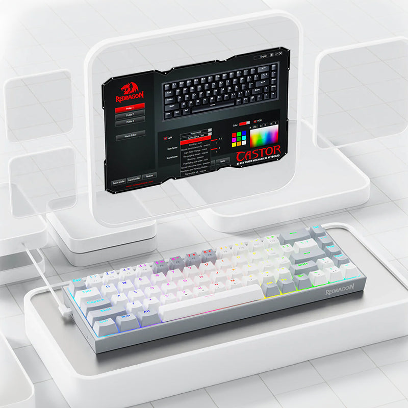 REDRAGON MECHANICAL Caster Wired Gaming Keyboard.