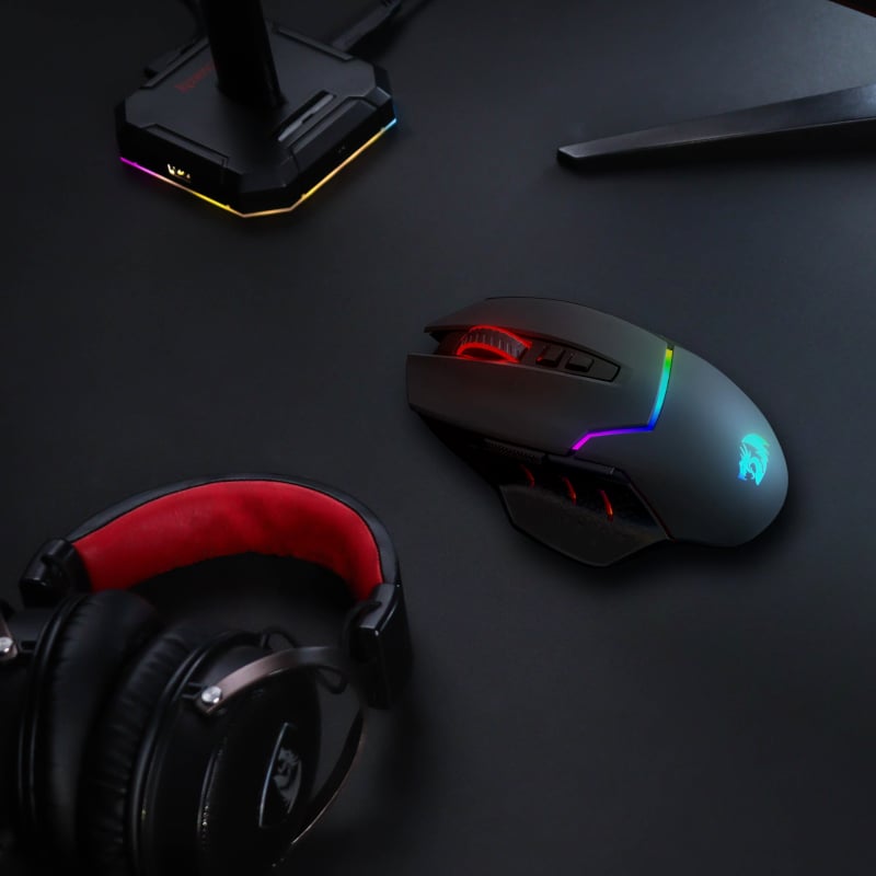 REDRAGON Mirage Pro 8000DPI RGB Wireless Gaming Mouse – Black.