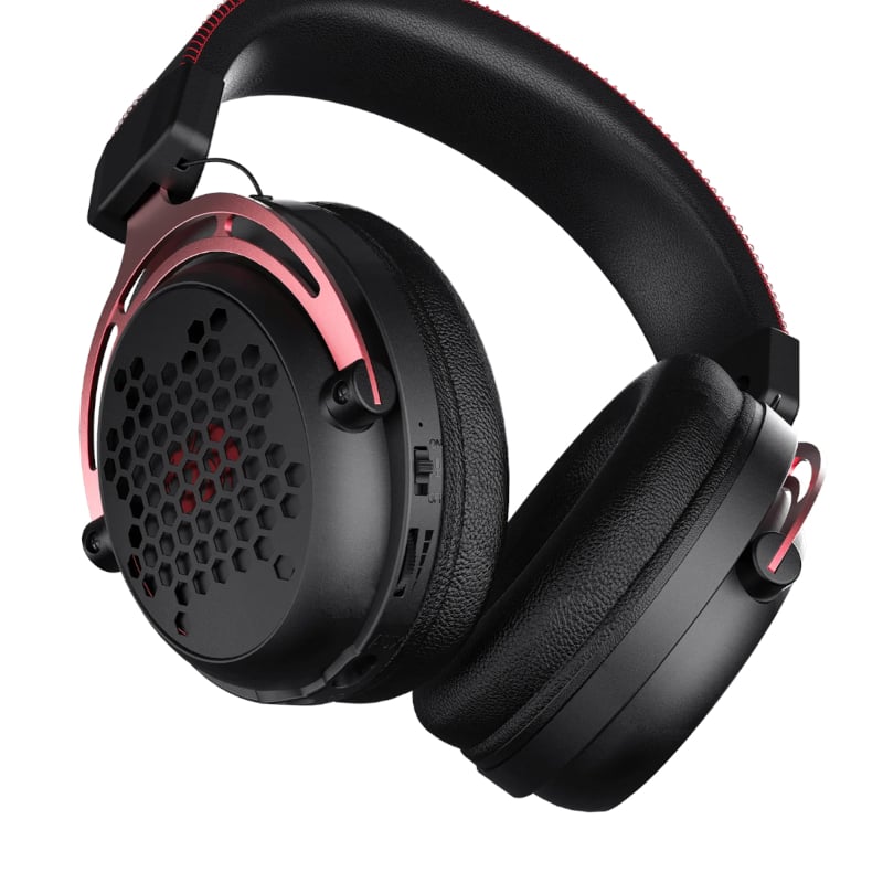 REDRAGON Over-Ear DIOMEDES Honeycomb 3.5mm AUX Gaming Headset – Black.