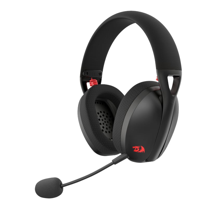 REDRAGON Over-Ear IRE BT5.2 Wireless Gaming Headset – Black.