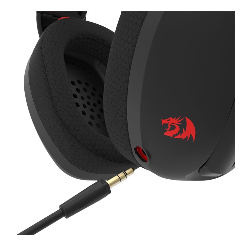 REDRAGON Over-Ear IRE BT5.2 Wireless Gaming Headset – Black.