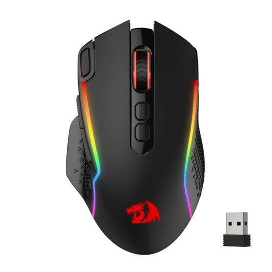 REDRAGON Taipan Pro 10000DPI RGB Wireless Gaming Mouse – Black.