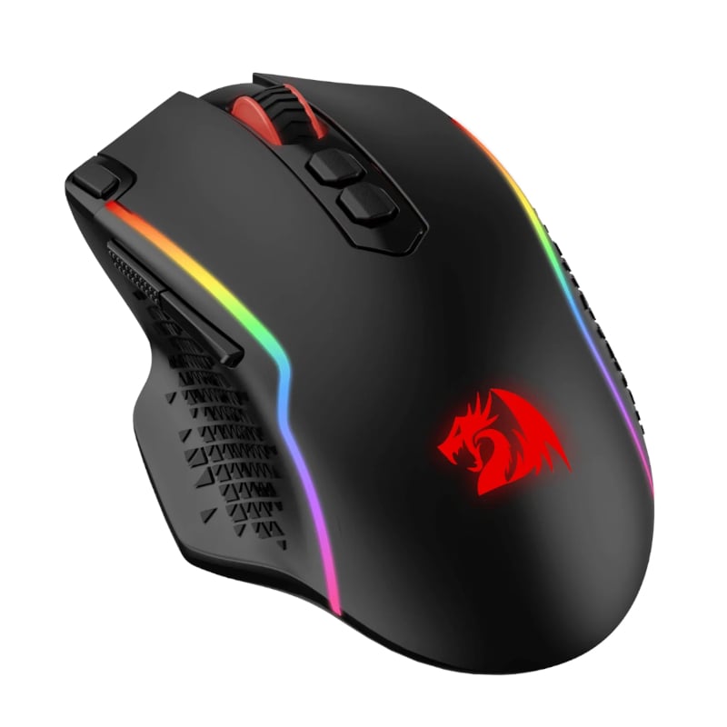 REDRAGON Taipan Pro 10000DPI RGB Wireless Gaming Mouse – Black.