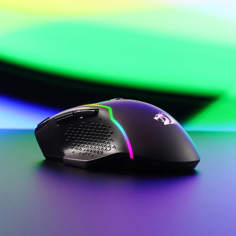REDRAGON Taipan Pro 10000DPI RGB Wireless Gaming Mouse – Black.