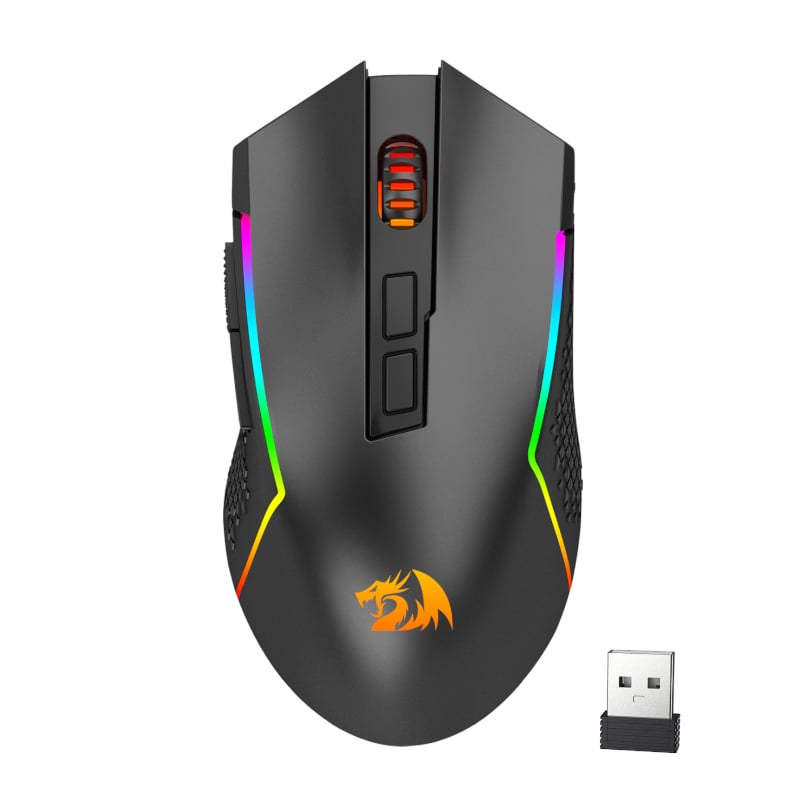 REDRAGON Trident Pro 8000DPI RGB Gaming Mouse – Black.