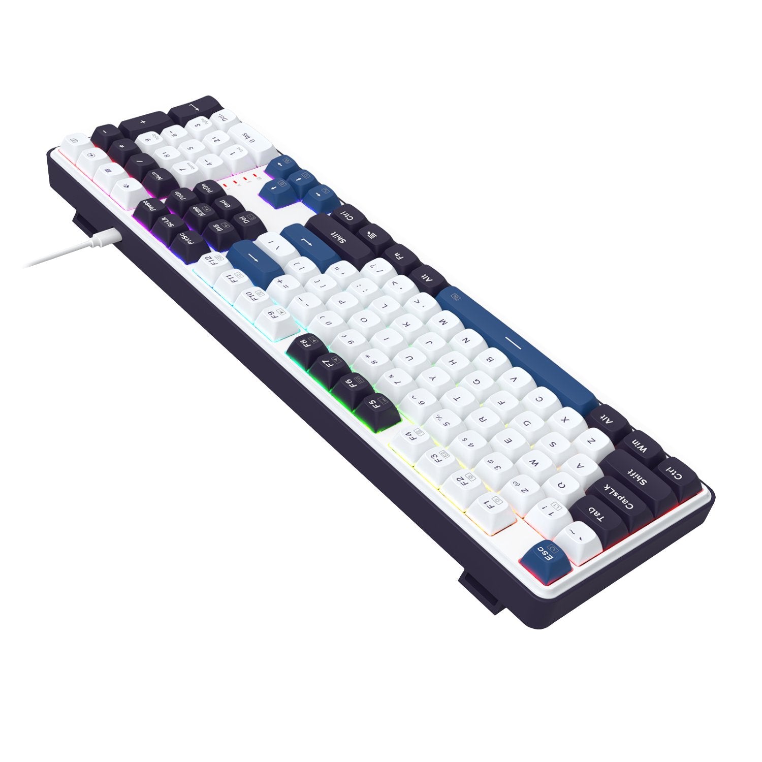 Redragon K689 WYVERN RGB Wired Mechanical Keyboard – White/Black.